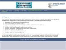 Tablet Screenshot of farmakoekonomika.amp.edu.pl